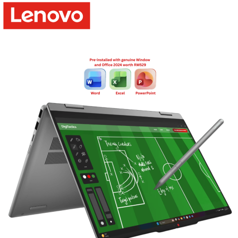 Lenovo IdeaPad 5 2-in-1 14IPH11 83UG004NMJ 14" WUXGA Touch Luna Grey (CU5 322, 16GB D5, 512GB SSD, H&S, W11) - Zapcart Technology Qatar