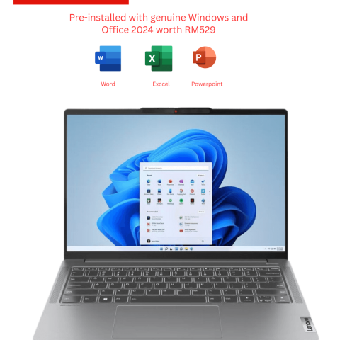 Lenovo IdeaPad Pro 5 14AHP9 83D3001DMJ 14'' 2.8K Laptop ( Ryzen 7 8845HS, 16GB, 512GB SSD, RTX3050 6GB, W11, HS ) - Zapcart Technology Qatar