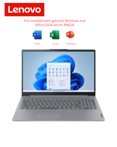 Lenovo IdeaPad Slim 3 15AMN8 [82XQ00XPMJ/82XQ00XQMJ] 15.6" FHD (R5-7520U, 16GB D5, 512GB, ATI, H&S, W11) - Zapcart Technology Qatar