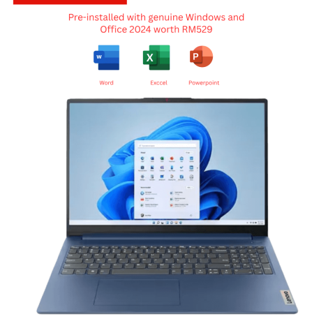 Lenovo IdeaPad Slim 3 15IAN8 [82XB00FHMJ/82XB00FGMJ] 15.6'' FHD Laptop (i3-N305, 8GB, 512GB SSD, Intel, W11, HS+M365) - Zapcart Technology Qatar