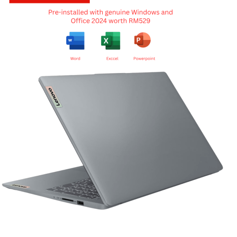 Lenovo IdeaPad Slim 3 15IAN8 [82XB00J1MJ/82XB00J2MJ] 15.6" FHD (i3-N100, 8GB D5, 512GB SSD, Intel, 15.6" FHD, H&S, W11) - Zapcart Technology Qatar