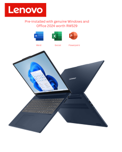 Lenovo IdeaPad Slim 3 16IRH10R [83K5000WMJ/83K5000XMJ] 16" WUXGA Laptop (Core 5 210H, 16GB, 512GB, intel, W11, HS+M365) - Zapcart Technology Qatar