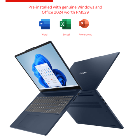Lenovo IdeaPad Slim 3 16IRH10R [83K5000WMJ/83K5000XMJ] 16" WUXGA Laptop (Core 5 210H, 16GB, 512GB, intel, W11, HS+M365) - Zapcart Technology Qatar