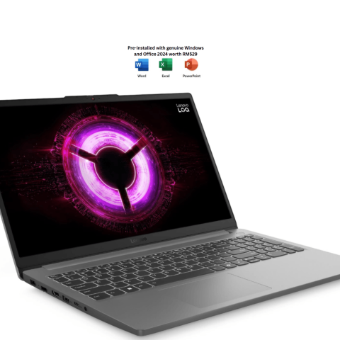 Lenovo LOQ 15ARP10E 83S000CCMJ 15.6" FHD 144Hz Luna Grey (Ryzen 7 7735HS, 16GB D5, 512GB SSD, NV RTX3050, H&S, W11) - Zapcart Technology Qatar
