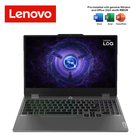 Lenovo LOQ 15IRX9 83DV019GMJ 15.6'' FHD IPS 144Hz Gaming Laptop Luna Grey (i7 13650HX, 16GB, 512GB SSD, RTX4050 6GB, W11, HS) - Zapcart Technology Qatar
