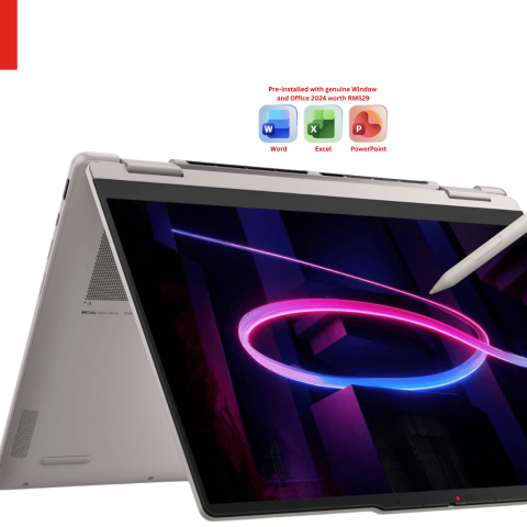 Lenovo Yoga 7 2-in-1 14IPH11 83TC003SMJ 14" WUXGA OLED Touch Seashell (CU7-355, 24GB D5, 1TB PCIe, Intel, H&S, W11) - Zapcart Technology Qatar