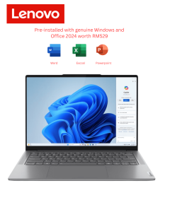Lenovo Yoga Pro 7 14AHP9 (83E30003MJ / 83E30004MJ) 14.5'' 3K Laptop ( Ryzen 7 8845HS, 16GB, 1TB SSD, RTX3050 6GB, W11, HS ) - Zapcart Technology Qatar