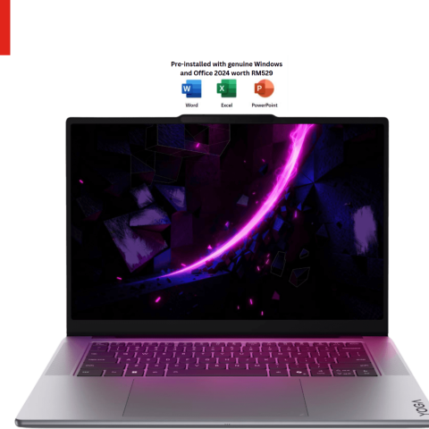 Lenovo Yoga Pro 7 15IPH11 83SN0036MJ 15.3" 2.5K WQXGA OLED Luna Grey (Core Ultra 7 356H, 32GB LPDDR5X, 1TB SSD, RTX 5050 8GB, H&S, W11) - Zapcart Technology Qatar