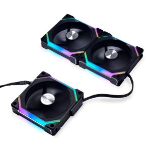LIAN LI UNI FAN SL140V2 BLACK/WHITE 1 PACK - Zapcart Technology Qatar