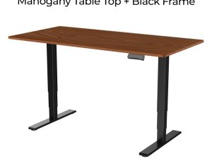 Loctek ET225E Height Adjustable Desk Mahogany - Zapcart Technology Qatar