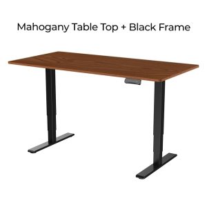 Loctek ET225E Height Adjustable Desk Mahogany - Zapcart Technology Qatar