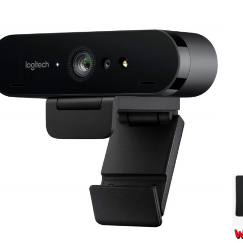 Logitech Brio 4k Ultra HD Pro Webcam, 1080p/60fps Hyper-Fast Streaming, Wide Adjustable Field of View - Zapcart Technology Qatar