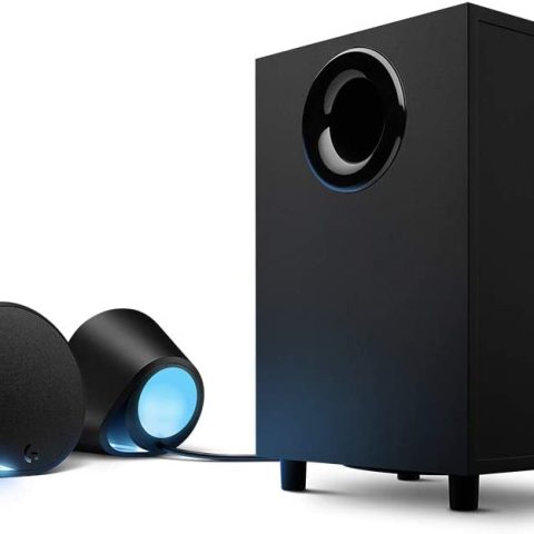 Logitech G560 PC Gaming Speaker System with 7.1 DTS:X Ultra Surround Sound, Game based LIGHTSYNC RGB, Two Speakers and Subwoofer, Immersive Gaming Experience - Black - Zapcart Technology Qatar