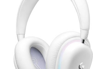 Logitech G735 Wireless Gaming Headset, Customizable LIGHTSYNC RGB Lighting, Lightspeed, Bluetooth, 3.5 MM Aux Compatible with PC, Mobile Devices, Detachable Mic - White Mist - Zapcart Technology Qatar
