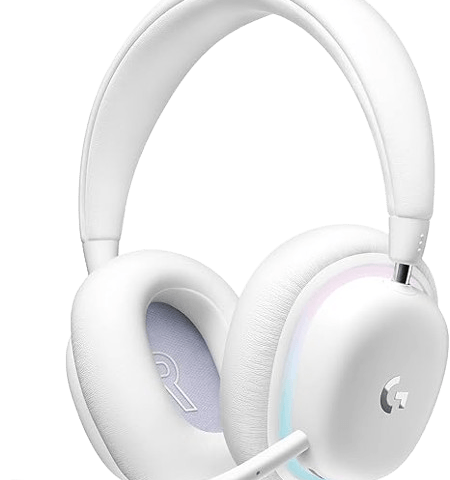 Logitech G735 Wireless Gaming Headset, Customizable LIGHTSYNC RGB Lighting, Lightspeed, Bluetooth, 3.5 MM Aux Compatible with PC, Mobile Devices, Detachable Mic - White Mist - Zapcart Technology Qatar
