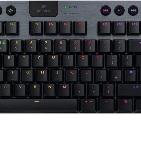 Logitech G913 TKL Tenkeyless LIGHTSPEED Wireless RGB Mechanical Gaming Keyboard Low Profile Switch Options - Zapcart Technology Qatar