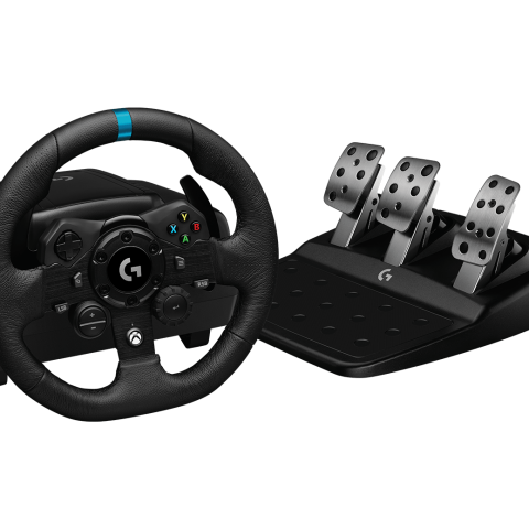 LOGITECH G923 TRUEFORCE SIM RACING WHEEL FOR PLAYSTATION & PC - Zapcart Technology Qatar