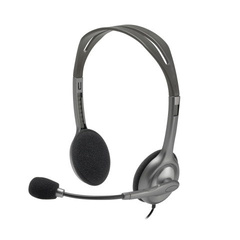 Logitech H110 Stereo Headset 3.5mm dual plug computer headset - Zapcart Technology Qatar