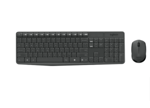 Logitech MK235 Wireless Keyboard and Mouse Combo for Windows, 2.4 GHz Wireless Unifying USB Receiver, 15 FN Keys, Long Battery Life, Compatible with PC, Laptop - Zapcart Technology Qatar