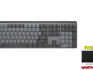 Logitech MX Mechanical Wireless Illuminated Performance Keyboard, Clicky Switches, Backlit Keys, Bluetooth, USB-C, macOS, Windows, Linux, iOS, Android, Metal - Zapcart Technology Qatar