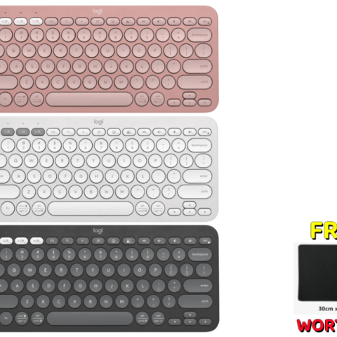 LOGITECH PEBBLE KEYS 2 K380S Slim, minimalist Bluetooth® keyboard with customizable keys. - Zapcart Technology Qatar