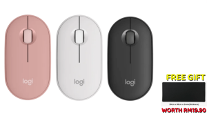 LOGITECH PEBBLE MOUSE 2 M350S Slim, compact Bluetooth® mouse with a customizable button. - Zapcart Technology Qatar