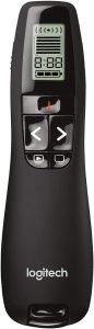 Logitech Professional Presenter R800, Wireless Presentation Clicker Remote with Green Laser Pointer and LCD Display , Black - Zapcart Technology Qatar