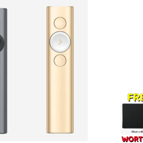 Logitech Spotlight Presentation Remote - Advanced Digital Highlighting with Bluetooth, Universal Presenter Clicker, 30M Range and Quick Charging - Zapcart Technology Qatar