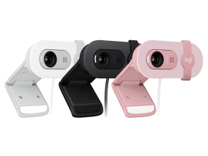 LOGTIECH BRIO 100 Full HD 1080p webcam with auto-light balance, integrated privacy shutter, and built-in mic. - Zapcart Technology Qatar