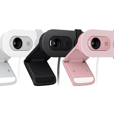 LOGTIECH BRIO 100 Full HD 1080p webcam with auto-light balance, integrated privacy shutter, and built-in mic. - Zapcart Technology Qatar
