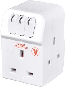 MASTERPLUG MSWRG3-MPA 3 Socket, Surge Protected Adaptor - Zapcart Technology Qatar