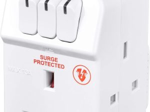MASTERPLUG MSWRG3-MPA 3 Socket, Surge Protected Adaptor - Zapcart Technology Qatar