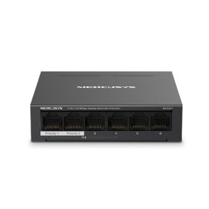 MERCUSYS MS106LP 6-Port 10/100Mbps Desktop Switch with 4-Port PoE+ - Zapcart Technology Qatar