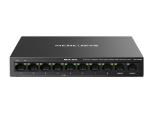 MERCUSYS MS110CMP 8-Port 10/100 Mbps + 2-Port Gigabit Desktop Switch with 8-Port PoE+ - Zapcart Technology Qatar