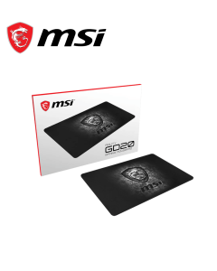 MSI Agility GD20 Premium Gaming Mouse Pad, Medium Size, Ultra Smooth Micro-Tex Textile Surface, Anti-Slip Natural Rubber Base, Extra Thick, Perfect for Laser and Optical Mice, 12.5” X 8.7” X 0.2” - Zapcart Technology Qatar