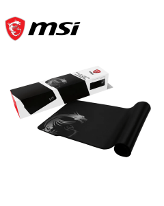 MSI Agility GD70 - XXL Extended Gaming Mouse Pad, Silk Gaming Fabric Surface, Soft Seamed Edges, Anti-Slip Base - 900 x 400 x 3 mm - Zapcart Technology Qatar