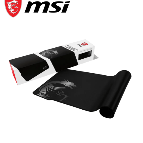 MSI Agility GD70 - XXL Extended Gaming Mouse Pad, Silk Gaming Fabric Surface, Soft Seamed Edges, Anti-Slip Base - 900 x 400 x 3 mm - Zapcart Technology Qatar