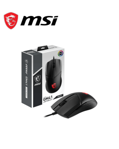 MSI Clutch GM41 Lightweight Gaming Mouse, 16,000 DPI, 60M Omron Switches, RGB Mystic Light, 6 Programmable Buttons, PC/Mac - Zapcart Technology Qatar