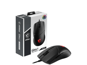 MSI Clutch GM41 Lightweight Gaming Mouse, 16,000 DPI, 60M Omron Switches, RGB Mystic Light, 6 Programmable Buttons, PC/Mac - Zapcart Technology Qatar