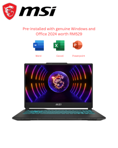 MSI Cyborg 15 A13VE-2215 15.6" FHD 144Hz Gaming Laptop Translucent Black (i5-13420H, 16GB D5, 512GB SSD, NV RTX4050 6GB, H&S, W11) - Zapcart Technology Qatar