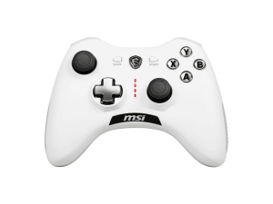 MSI FORCE GC20 V2 WHITE Wired PC Gamepad Controller - Interchangeable D-Pad Covers, Dual Vibration Motors, USB 2.0 - Wired - Zapcart Technology Qatar