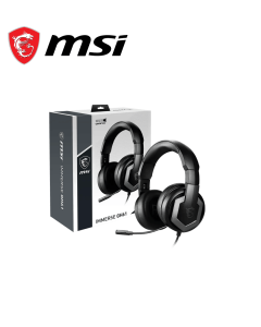 MSI Immerse GH61 Gaming Headset, Hi-Res Virtual 7.1 Surround Sound, Built-in ESS DAC & AMP, 3D Audio, Swappable Ear Cushions, 3.5mm Jack/USB, Carrying Case Included, PC/Mac/PS4/Xbox - Zapcart Technology Qatar