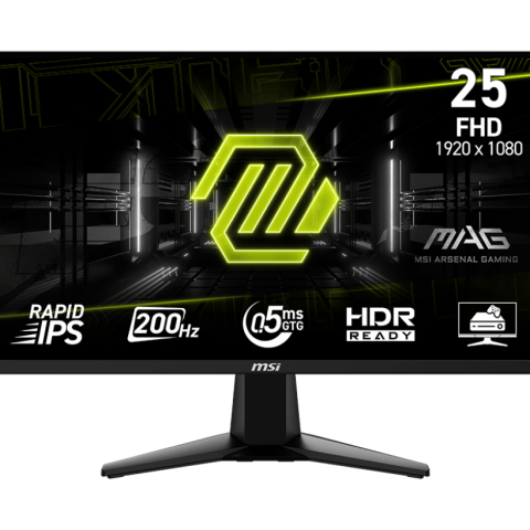 MSI MAG 255F E20 24.5 INCH FHD/Flatscreen/Rapid IPS/200Hz MONITOR - Zapcart Technology Qatar