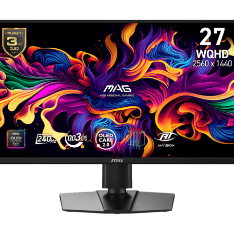 MSI MAG 272QP QD-OLED X24 WQHD (2560 x 1440) 240Hz Gaming Monitor - Zapcart Technology Qatar