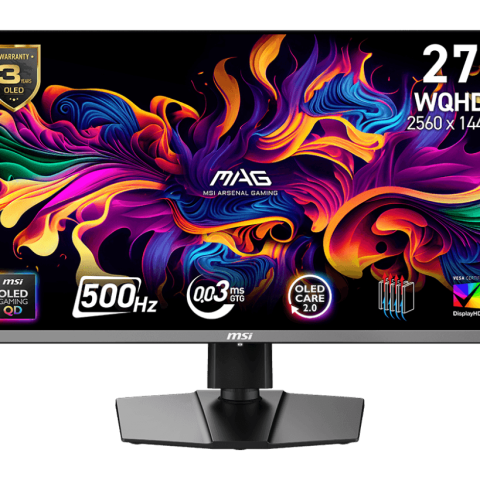 MSI MAG 272QP QD-OLED X50 2560 x 1440 (WQHD) QD-OLED 500Hz 26.5" Flat Gaming Monitor - Zapcart Technology Qatar