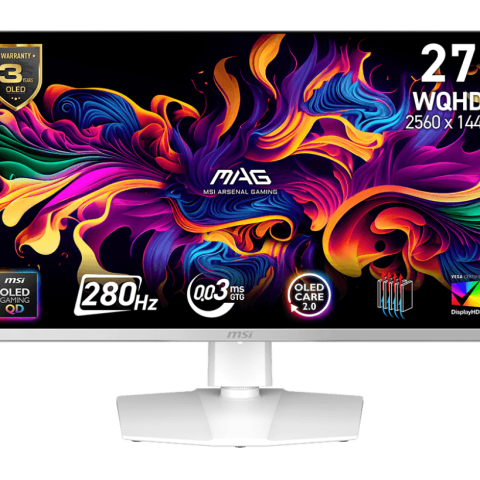 MSI MAG 272QPW QD-OLED X28 2560x1440 (WQHD) QD-OLED 280Hz 26.5" Flat Gaming Monitor - Zapcart Technology Qatar