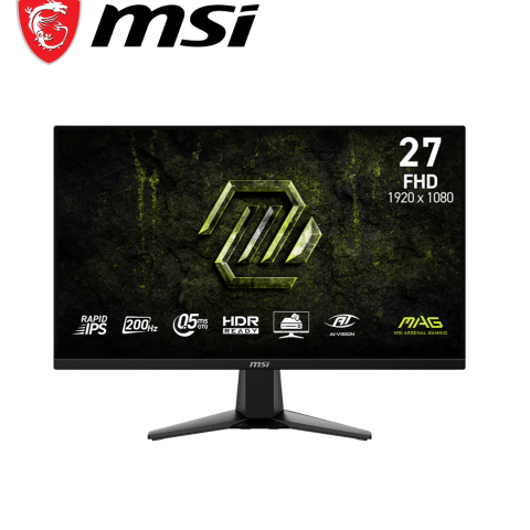 MSI MAG 275F E20 27" AI Vision IPS Flat FHD 200Hz 0.5ms Free Sync Gaming Monitor - Zapcart Technology Qatar