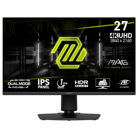 MSI MAG 275UPD E14 Dual Mode 3840 x 2160 (UHD) 144Hz/1920 x 1080 (FHD) 288Hz 27" Flat Gaming Monitor - Zapcart Technology Qatar