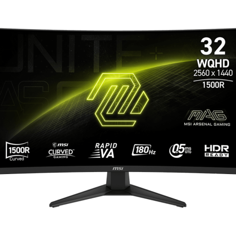 MSI MAG 321CQF E18 2560 x 1440 (WQHD) 180Hz 31.5" Curve Gaming Monitor - Zapcart Technology Qatar