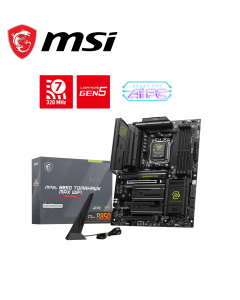 MSI MAG B850 TOMAHAWK MAX WIFI Motherboard, ATX - Supports AMD Ryzen 9000/8000 / 7000 Processors, AM5-80A SPS VRM, DDR5 Memory Boost 8400+ MT/s (OC), PCIe 5.0 x16, M.2 Gen5, Wi-Fi 7, 5G LAN - Zapcart Technology Qatar